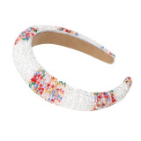 Baroque Full Crystal Hair Bands For Women Luxury Padded Diamond Headband Baroque Full Crystal Hair Bands For Women Luxury Padded Diamond Headband