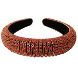 Baroque Full Crystal Hair Bands For Women Luxury Padded Diamond Headband Baroque Full Crystal Hair Bands For Women Luxury Padded Diamond Headband