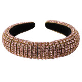 Baroque Full Crystal Hair Bands For Women Luxury Padded Diamond Headband Baroque Full Crystal Hair Bands For Women Luxury Padded Diamond Headband