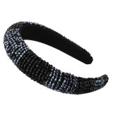 Baroque Full Crystal Hair Bands For Women Luxury Padded Diamond Headband Baroque Full Crystal Hair Bands For Women Luxury Padded Diamond Headband