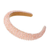 Baroque Full Crystal Hair Bands For Women Luxury Padded Diamond Headband Baroque Full Crystal Hair Bands For Women Luxury Padded Diamond Headband
