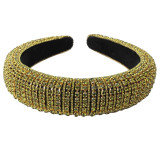 Baroque Full Crystal Hair Bands For Women Luxury Padded Diamond Headband Baroque Full Crystal Hair Bands For Women Luxury Padded Diamond Headband