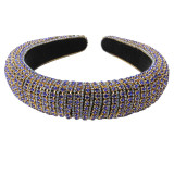 Baroque Full Crystal Hair Bands For Women Luxury Padded Diamond Headband Baroque Full Crystal Hair Bands For Women Luxury Padded Diamond Headband