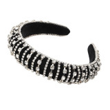 Baroque Full Crystal Hair Bands For Women Luxury Padded Diamond Headband Baroque Full Crystal Hair Bands For Women Luxury Padded Diamond Headband
