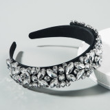 Baroque Full Crystal Hair Bands For Women Luxury Padded Diamond Headband Baroque Full Crystal Hair Bands For Women Luxury Padded Diamond Headband