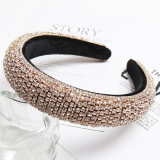 Baroque Full Crystal Hair Bands For Women Luxury Padded Diamond Headband Baroque Full Crystal Hair Bands For Women Luxury Padded Diamond Headband