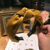 Plaid Cotton Hair Accessories Knotted Hair Band for Women Headbands Hairbands Headwear