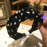 Plaid Cotton Hair Accessories Knotted Hair Band for Women Headbands Hairbands Headwear