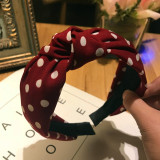 Plaid Cotton Hair Accessories Knotted Hair Band for Women Headbands Hairbands Headwear