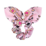 New Chiffon Bowknot Elastic Hair Bands For Women Girls Solid Color Scrunchies Headband