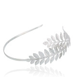 Gold Leaf Headband Leaves Headpiece Tiara Hairband For Women Forehead Hair