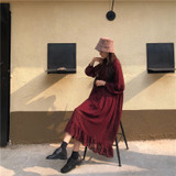 Women Chiffon Dress Spring Summer New Fashion Female Long Sleeve