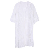 Beach Cover Up Floral Embroidery Bikini Cover Up Swimwear Women