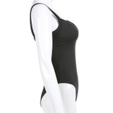 Spaghetti Strap Deep V Neck Black Sexy Bodysuit Women