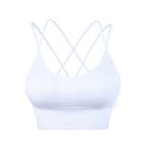 Sexy Cross Straps Gym Sports Bra For Women Wireless Yoga Fitness Sexy Cross Straps Gym Sports Bra For Women Wireless Yoga Fitness