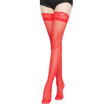 Women Sheer Sexy Stockings Lace Top Thigh High Stockings Over The Knee Socks