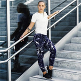 New Fashion Women High Waist Workout Leggings Printed Punk Women's Fitness