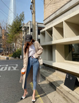 High Waist Stretch Skinny Women Jeans Pants Split Cuff Female Pencil Jeans