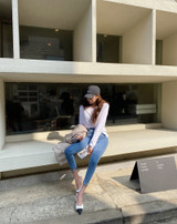 High Waist Stretch Skinny Women Jeans Pants Split Cuff Female Pencil Jeans