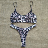 Sexy Lady Snakeskin Bikini Women Swimwear Leopard Bikinis Sexy Biquini Swim Suit