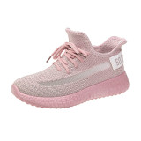 Fly Woven Ladies Sneakers Shoes New Summer Breathable Mesh Running