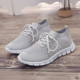 Sneakers Women Lace Up Platform Shoes Breathable Mesh Sneakers Woman