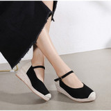 Women's Wedges Pumps Buckle Platform Ladies Fashion Shoes Women