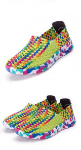 Women Shoes Summer Flats Female Loafers Women Casual Flat Woven Shoe