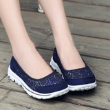 Women Sneakers Platform Casual Shoes Woman Flats Slip on Lace Loafers