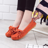 Shoes Women 100% Genuine Leather Women Flat Shoes Casual Loafers