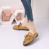 Women Flats Casual Shoes Woman Slip on Faux Suede Loafers Female Oxfords