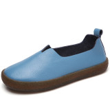 Women Flats Genuine Leather Shoes Woman Casual Loafers