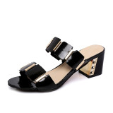 Women Fashion Summer Crystal Sandals Rhinestone Heels Open Toe Shoes