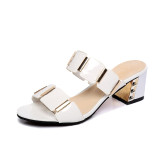 Women Fashion Summer Crystal Sandals Rhinestone Heels Open Toe Shoes