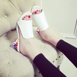 Women Fashion Summer Crystal Sandals Rhinestone Heels Open Toe Shoes