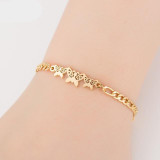 Gold Stainless Steel Animal Bracelets for Women Everyday Jewellery