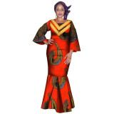 2019 new african women bazin dress Dashiki african print dresses