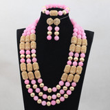 Charms White Beaded African Jewelry Sets Nigerian Wedding Costume Jewelry Set Charms White Beaded African Jewelry Sets Nigerian Wedding Costume Jewelry Set