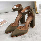Pumps Women Shoes Sandal High Quality Flock Slip-On