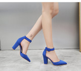 Pumps Women Shoes Sandal High Quality Flock Slip-On