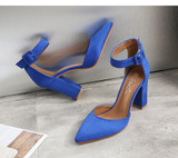 Pumps Women Shoes Sandal High Quality Flock Slip-On