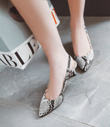Pumps Snake print High Heels Shoes Elegant