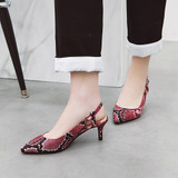 Pumps Snake print High Heels Shoes Elegant