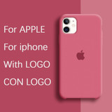 Original official With LOGO Case For iphone 7 8 6S 6 Plus X XS MAX XR phone Case for Apple iPhone 11 Pro Max Silicone Case Cover