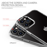 9itech Case For iPhone 12 11 Pro X XR XS Max  6 7 8 Plus Cover Transparent Cases For iPhone