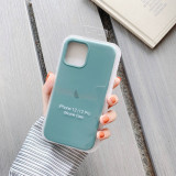 With LOGO Official Silicone Case For iphone 7 8 6S 6 Plus 11 12 Pro X XS MAX XR SE phone Case on Apple iphone 12mini 12pro Cover