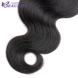 BEAUDIVA Brazilian Hair Body Wave 3 Bundles With Closure Human Hair Bundles With Closure Lace Closure Human Hair Extension