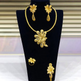 GODKI Luxury 4PCS Flowers Nigerian Jewelry Set For Women Wedding Engagement Party Cubic Zircon Dubai Bridal jewelry Set 2020 GODKI Luxury 4PCS Flowers Nigerian Jewelry Set For Women Wedding Engagement Party Cubic Zircon Dubai Bridal jewelry Set 2020