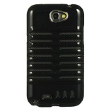 SAM GALAXY NOTE 2 HYBRID SKELETON BLACK CRYSTAL SKIN +/Black