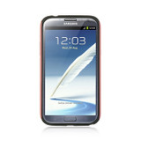 SAM GALAXY NOTE 2 HYBRID SKELETON BLACK CRYSTAL SKIN +/Black